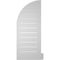 Ekena Millwork Quarter Round Top Right Surface Mount PVC Gable Vent w/ 2"W x 2"P Brickmould Sill Frame, 14"W x 34"H GVPQR14X3403SF - alternate 3